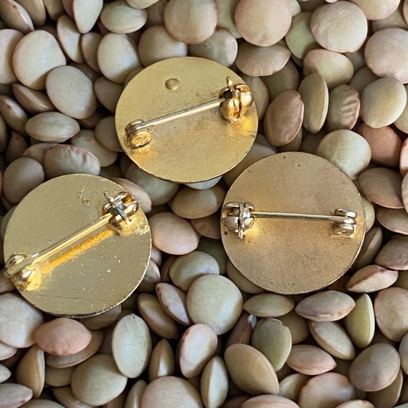 Gold and Blue University of California Pins Set Employee Years Service Vintage - Picture 2 of 2